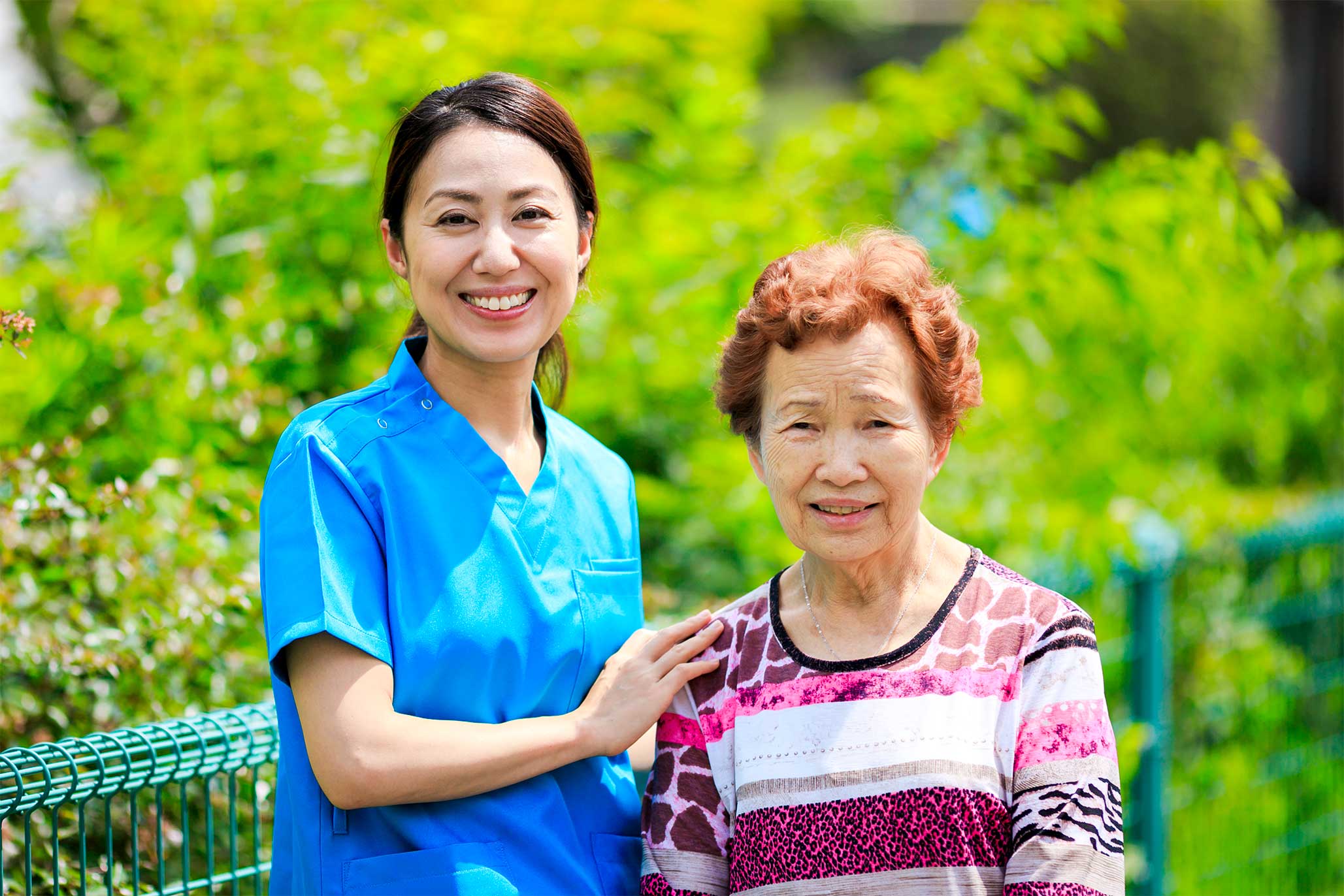 訪問看護師と患者様